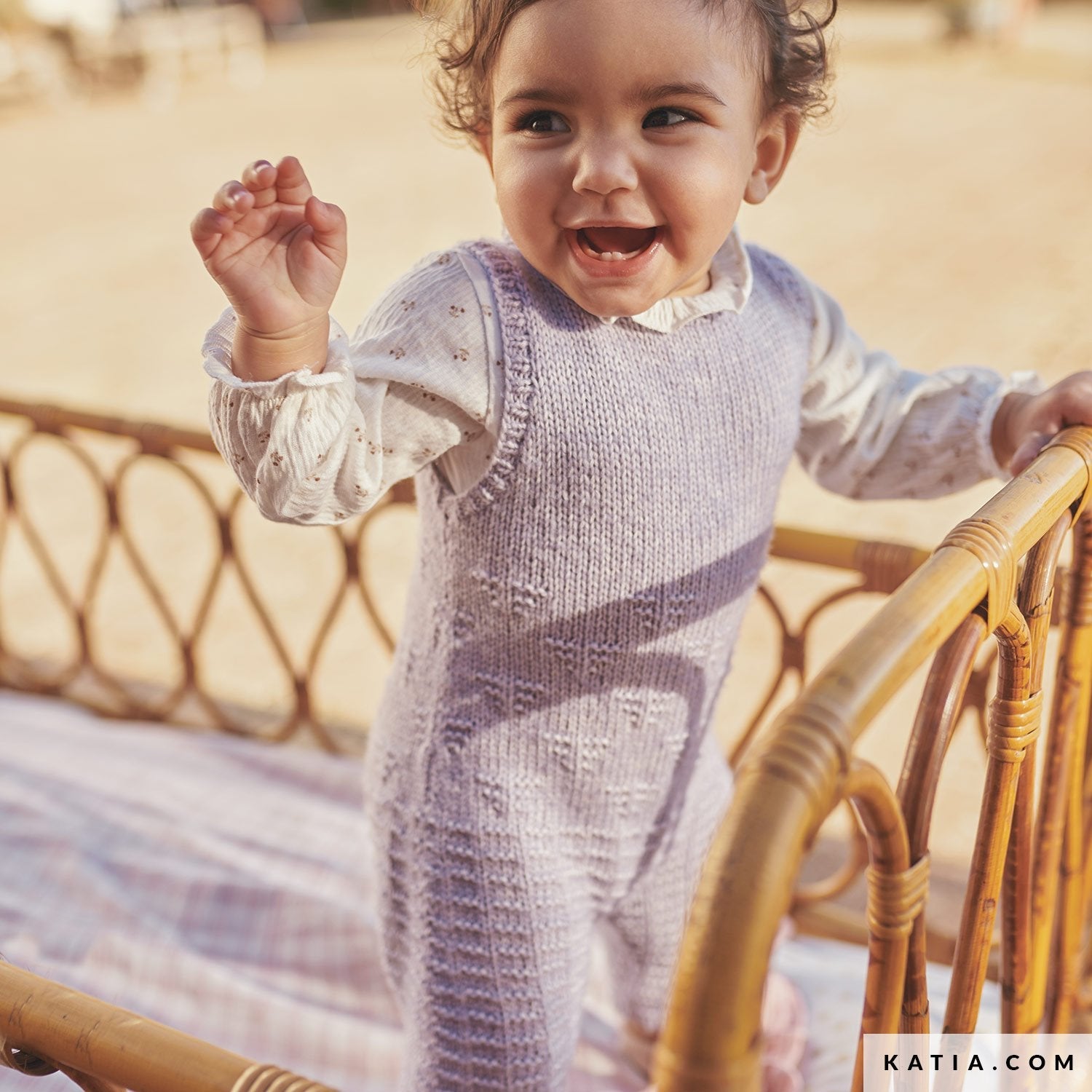 Salopetă tricotată din Cotton-Merino Fine