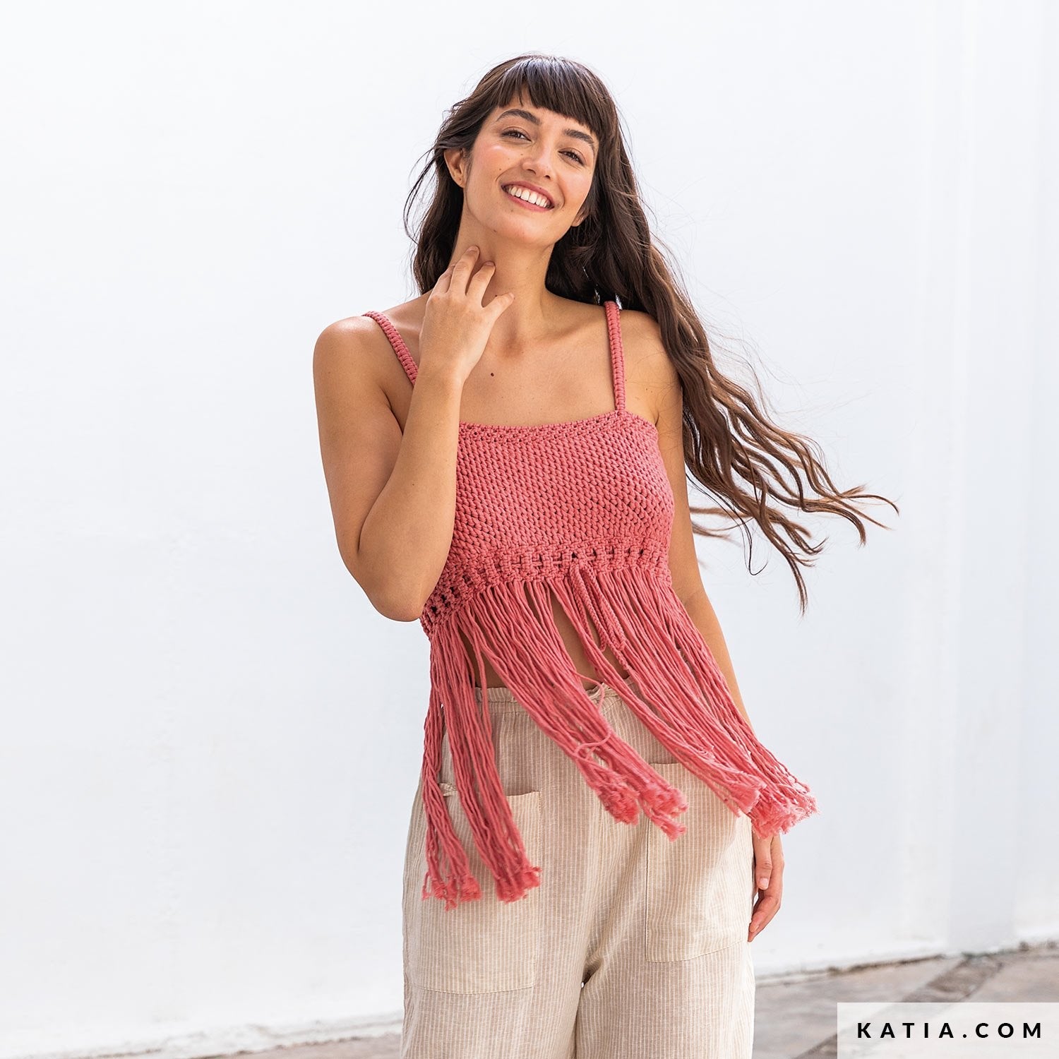 Top macrame din Easy Knit Cotton