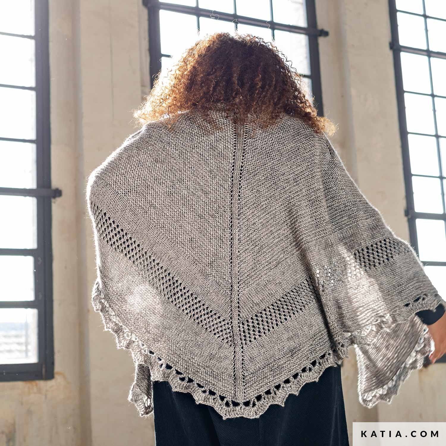 Șal ajurat din Air Lux