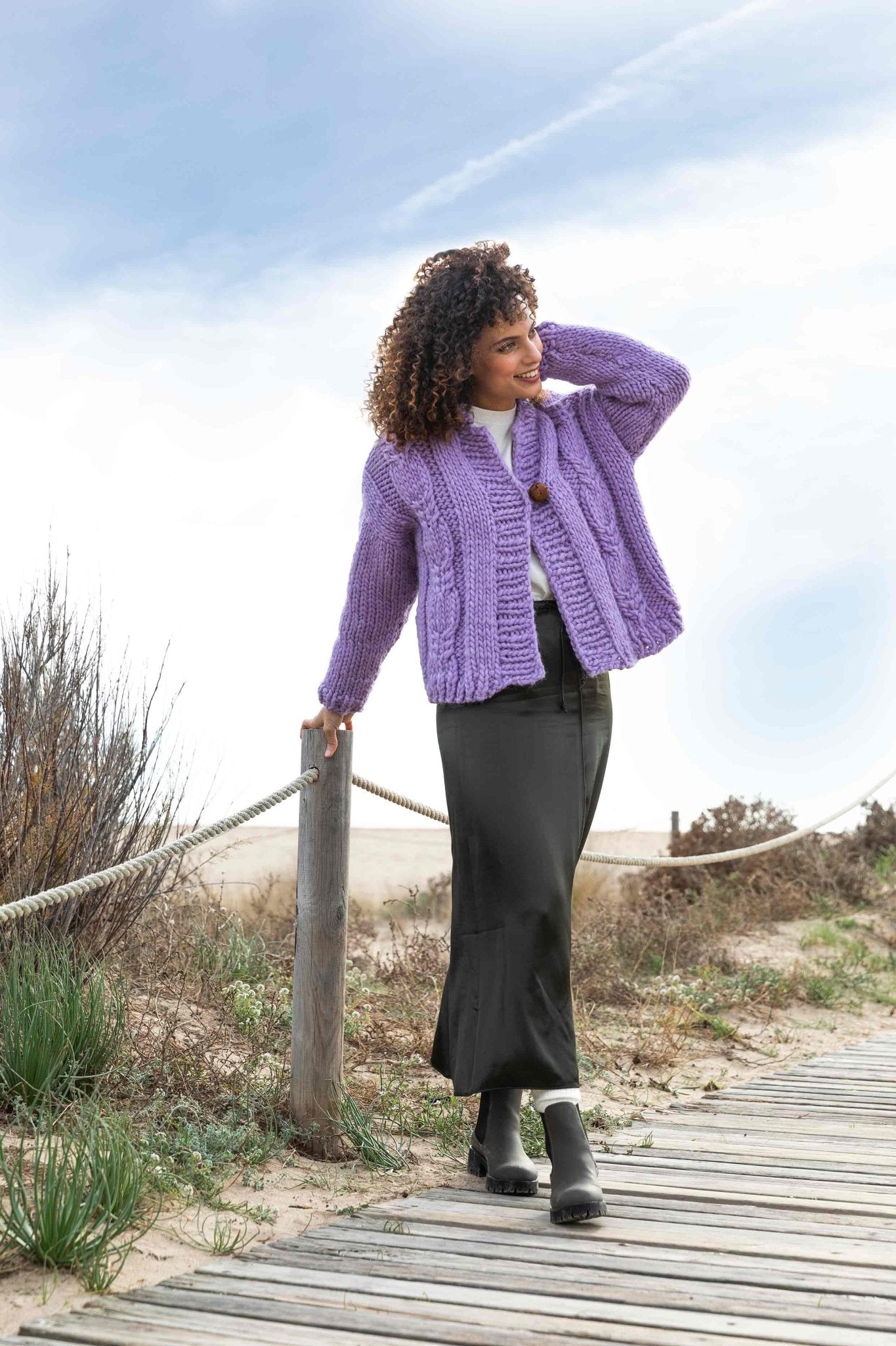 Jachetă supradimensionată din Love Wool