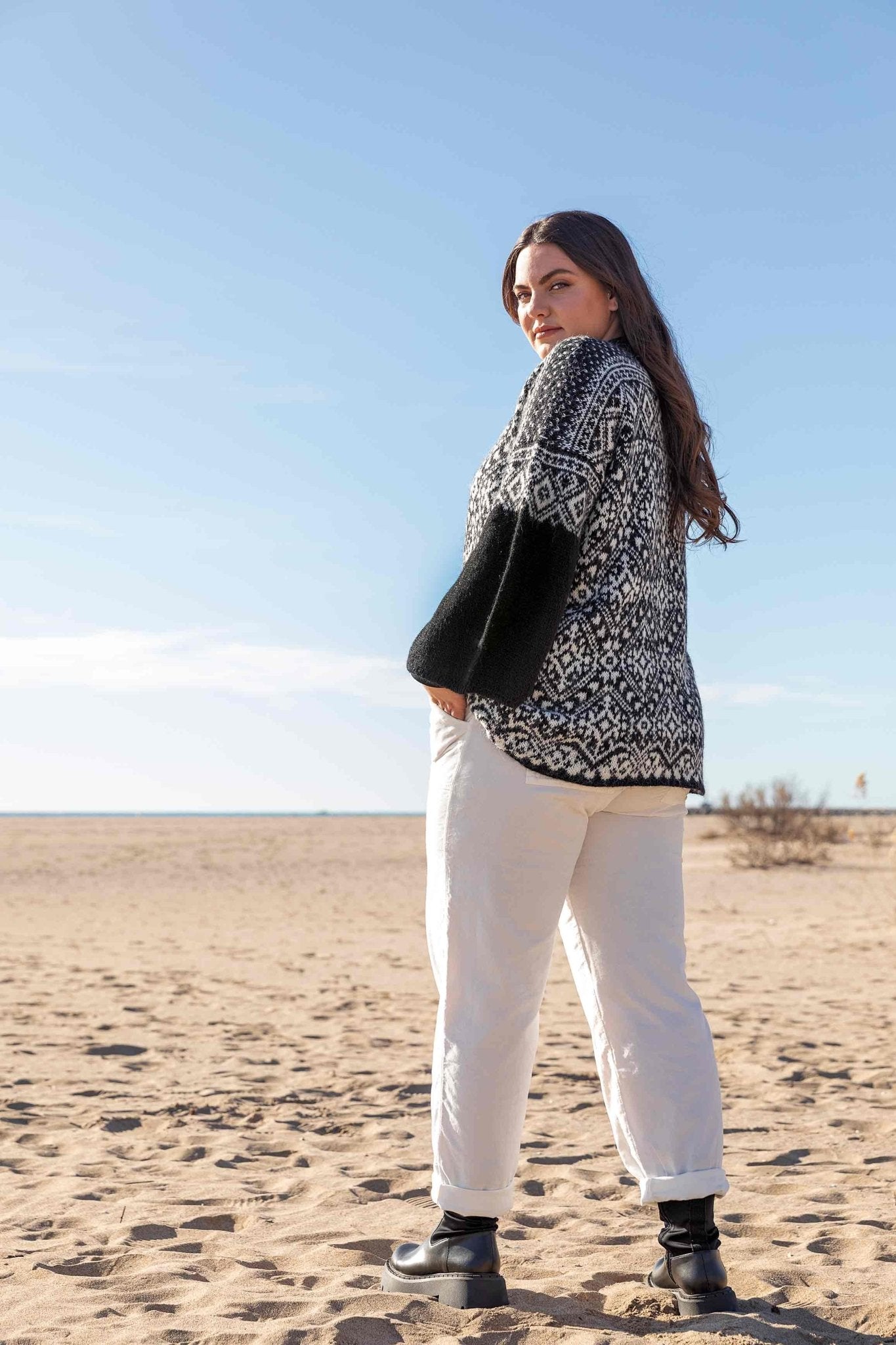 Pulover tricotat din Soft Gratte