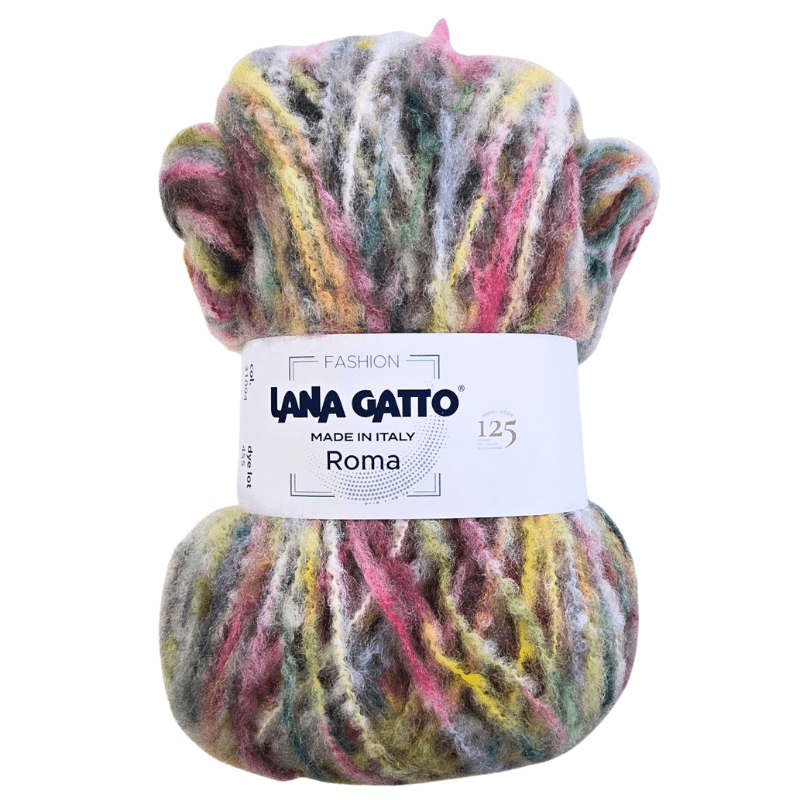 Roma - fir texturat variegat de lână cu alpaca