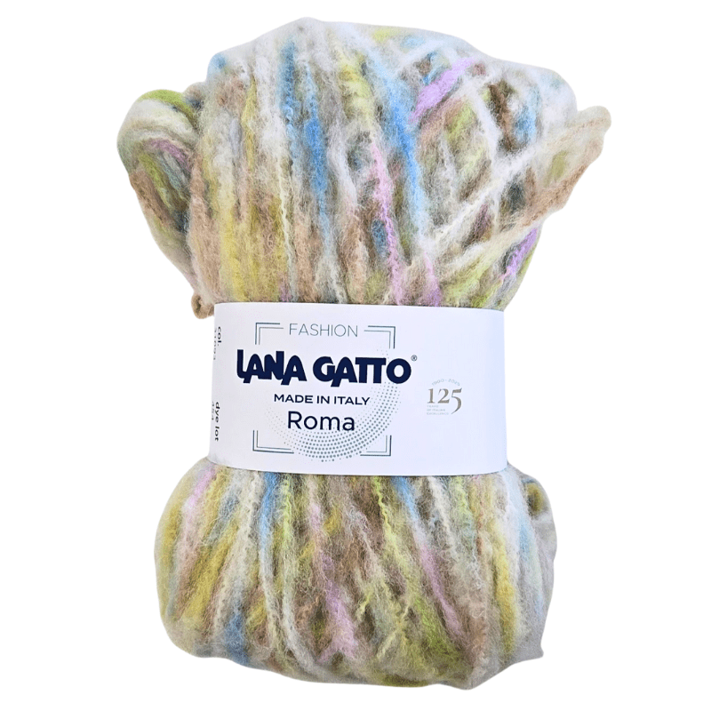 Roma - fir texturat variegat de lână cu alpaca