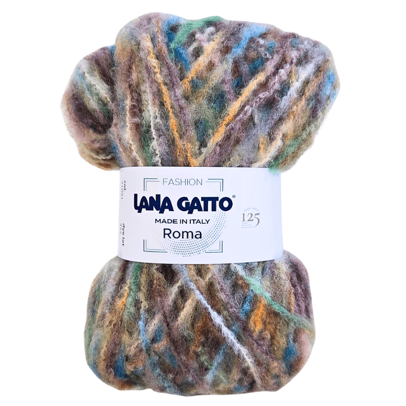 Roma - fir texturat variegat de lână cu alpaca