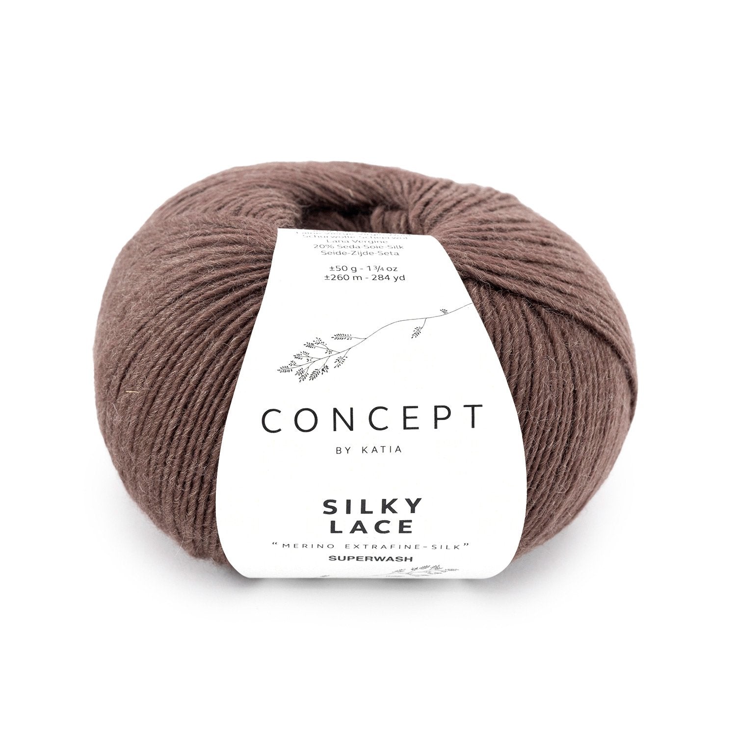 Silky Lace - fir răsucit de merinos cu mătase naturală