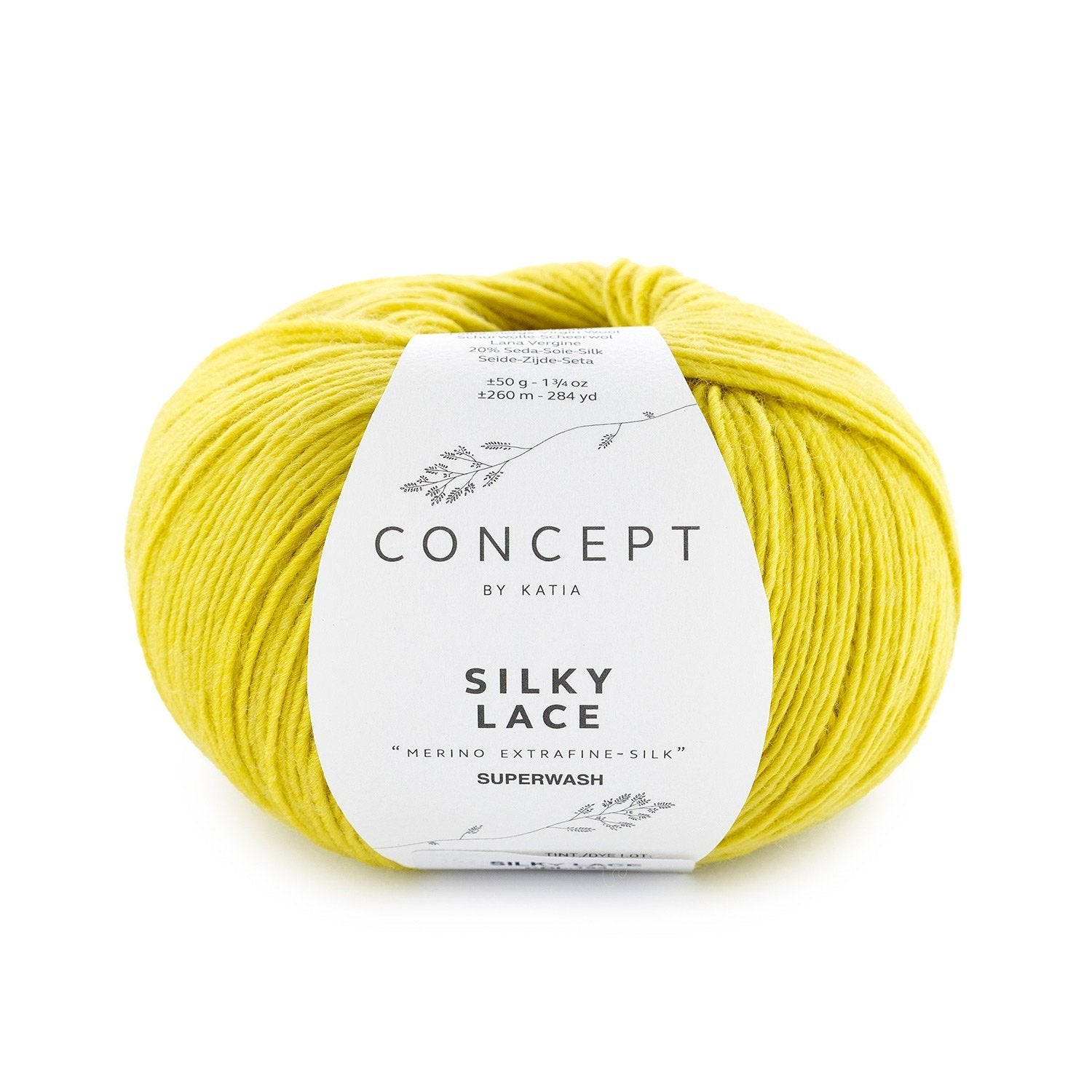 Silky Lace - fir răsucit de merinos cu mătase naturală