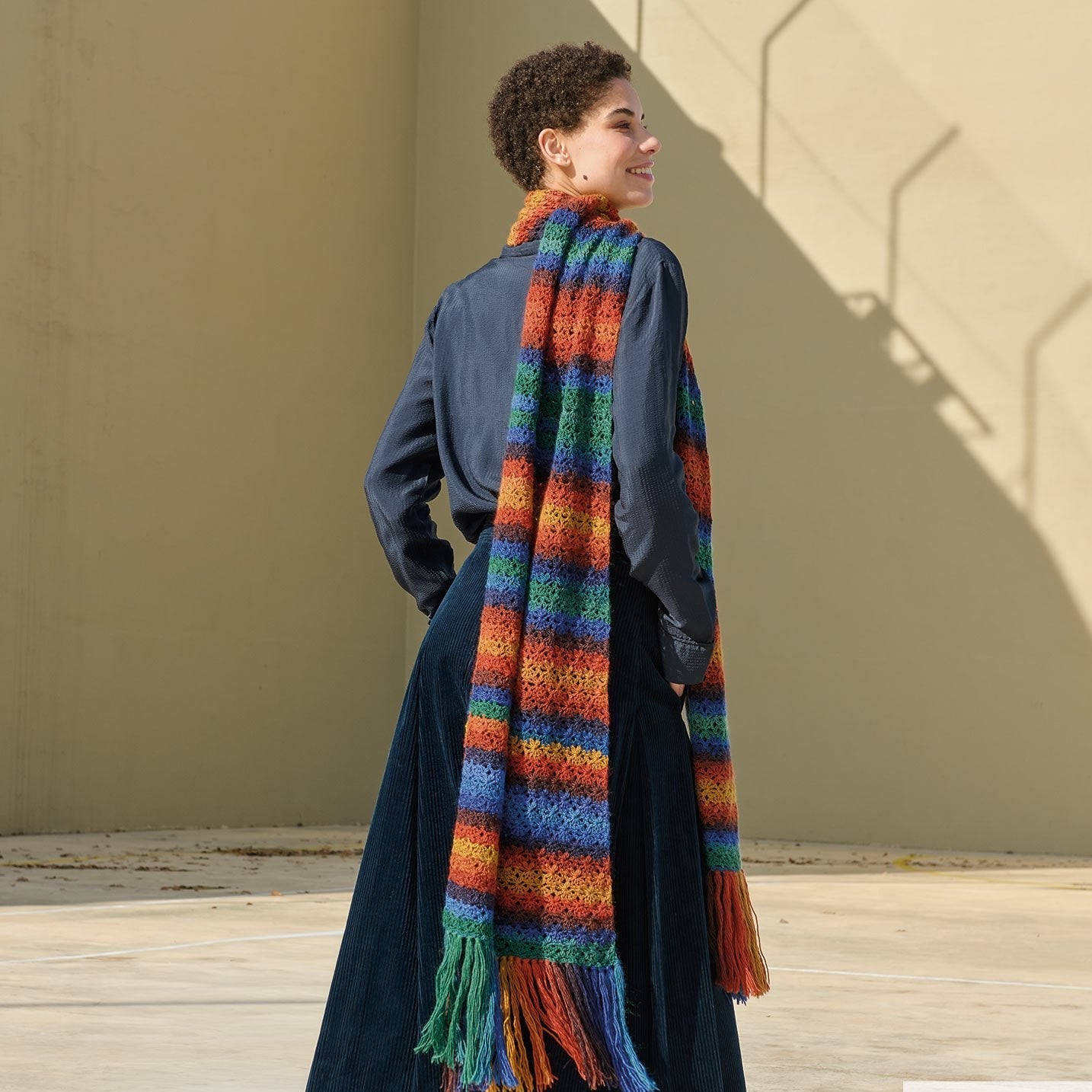 Silky Lace Rainbow - fir variegat de merinos cu mătase naturală