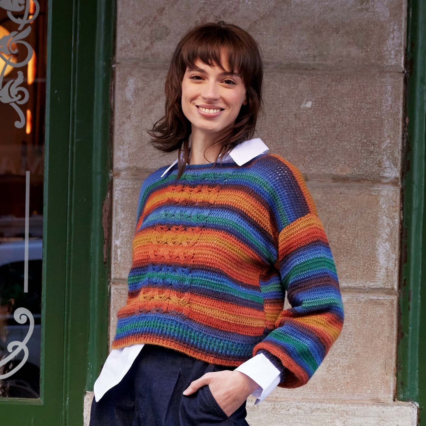 Silky Lace Rainbow - fir variegat de merinos cu mătase naturală