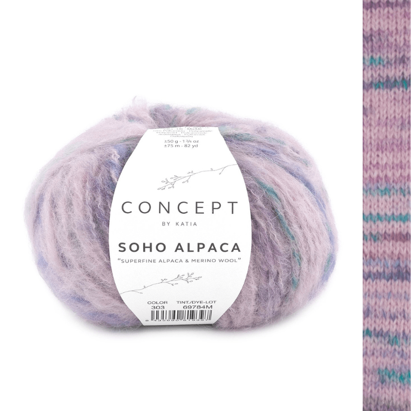 Soho Alpaca - fir gros pestriț de alpaca superfină cu merinos