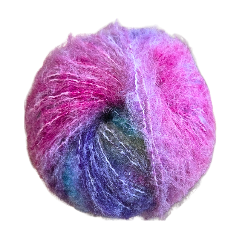 Starlight - fir variegat de merinos, bumbac, alpaca și mohair
