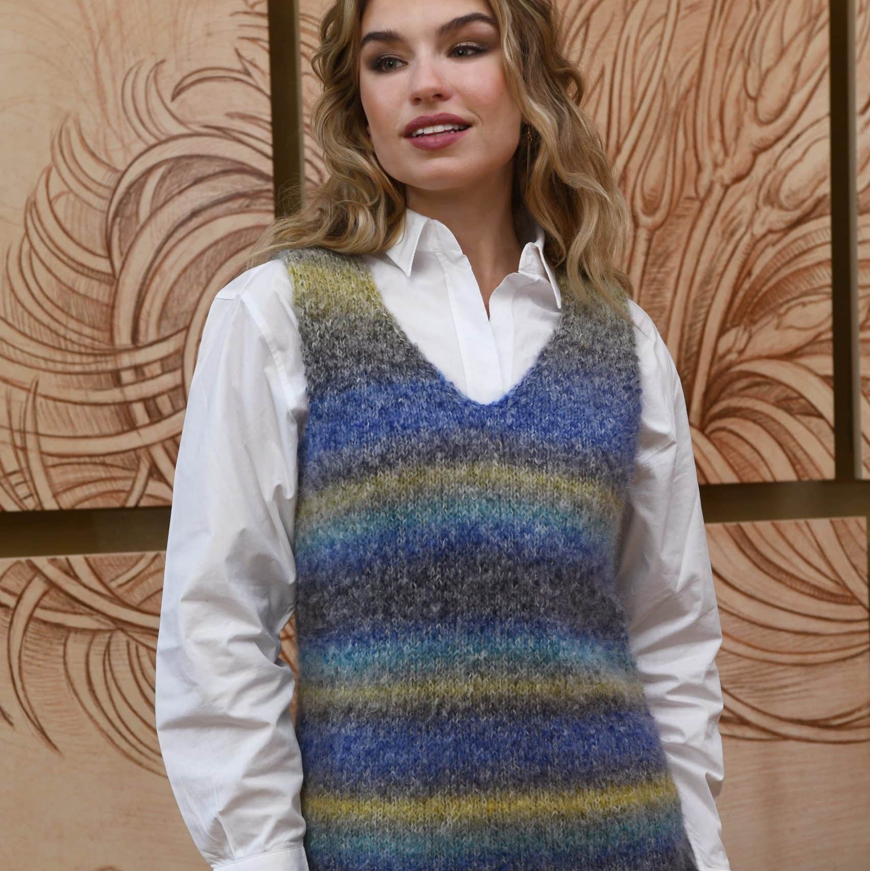 Starlight - fir variegat de merinos, bumbac, alpaca și mohair