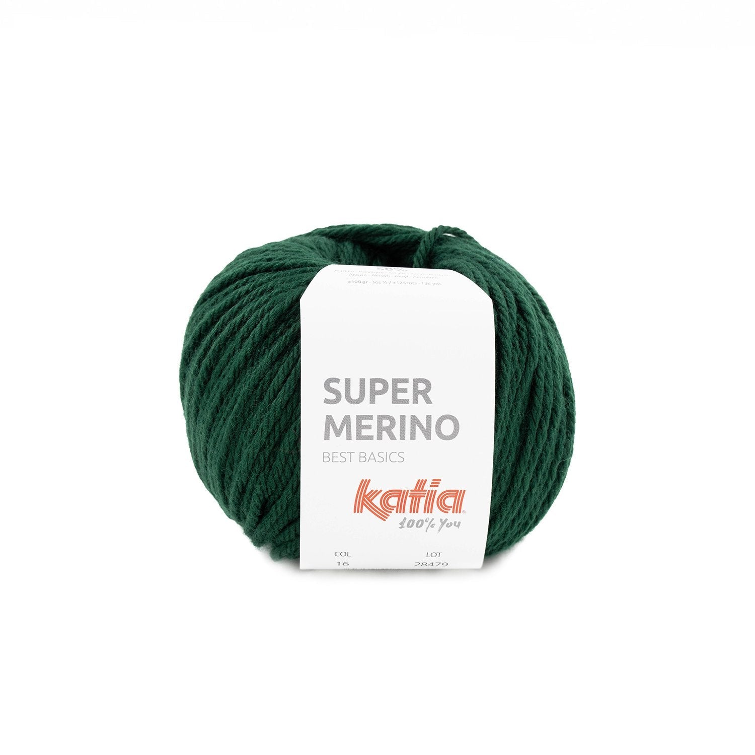 Super Merino - fir gros de merinos cu acrilic