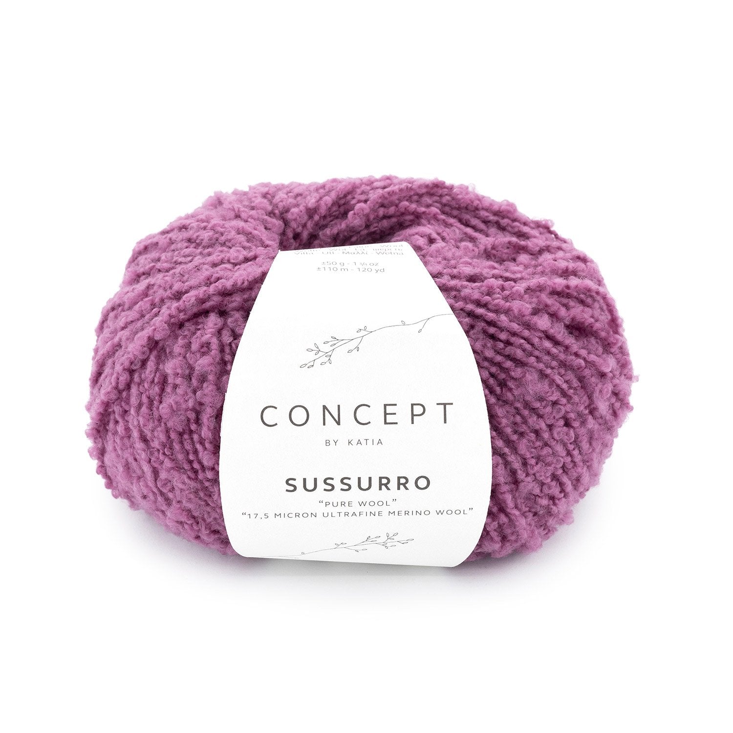 Sussurro - fir buclat de merinos ultrafin