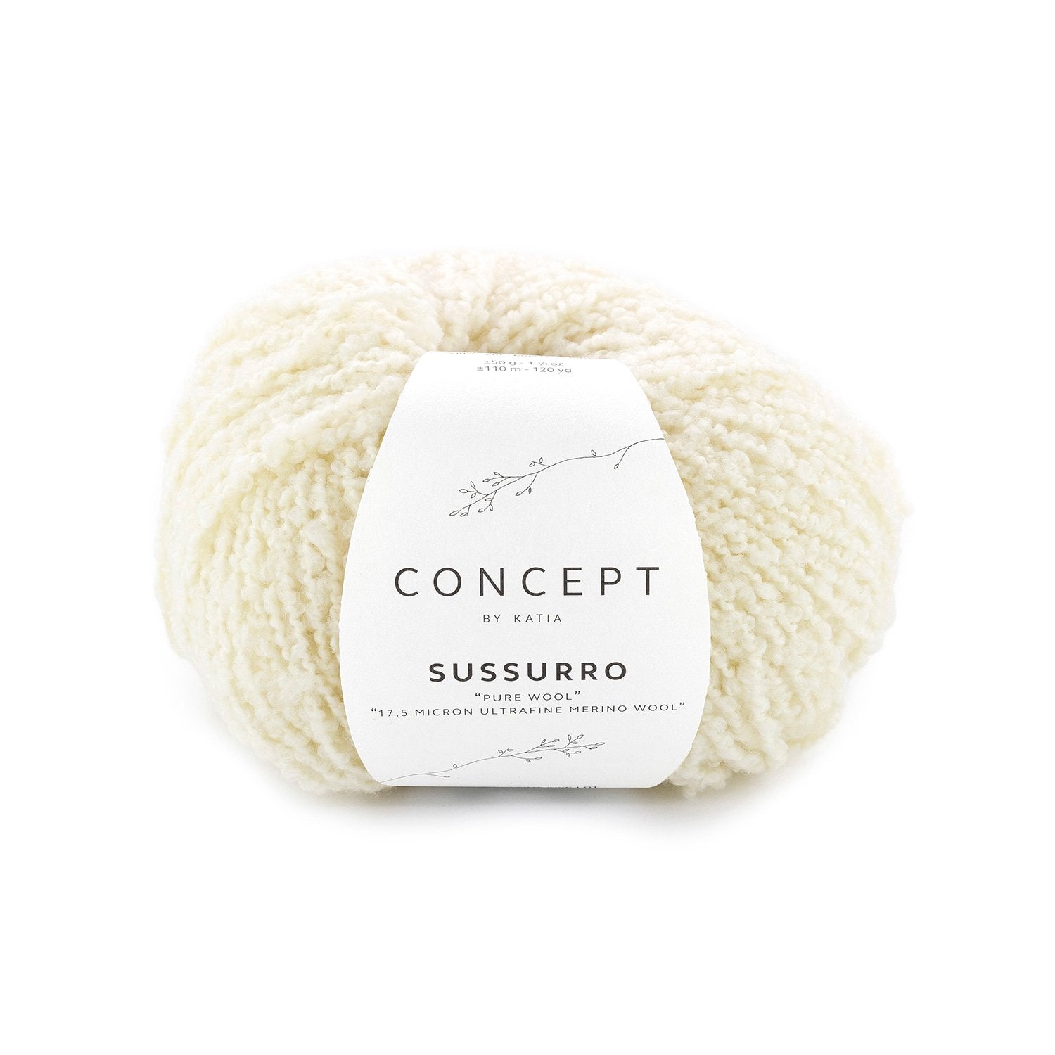 Sussurro - fir buclat de merinos ultrafin