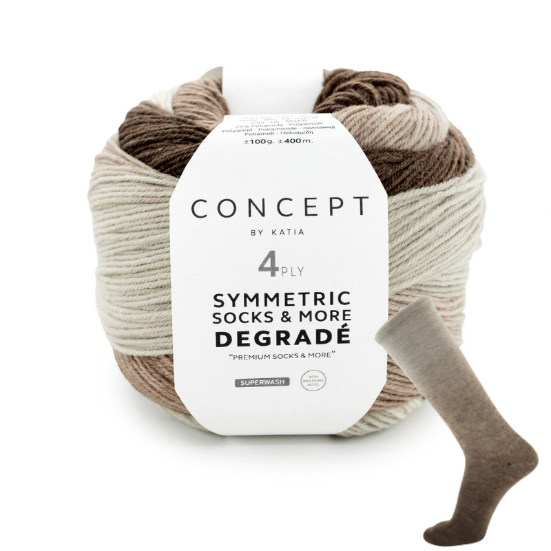 Symmetric Degrade Socks and More - fir de merinos pentru ciorapi și accesorii