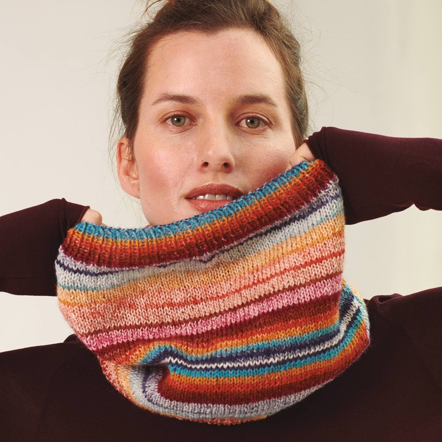 Symmetric Illusion Socks and More - fir de merinos pentru ciorapi și accesorii