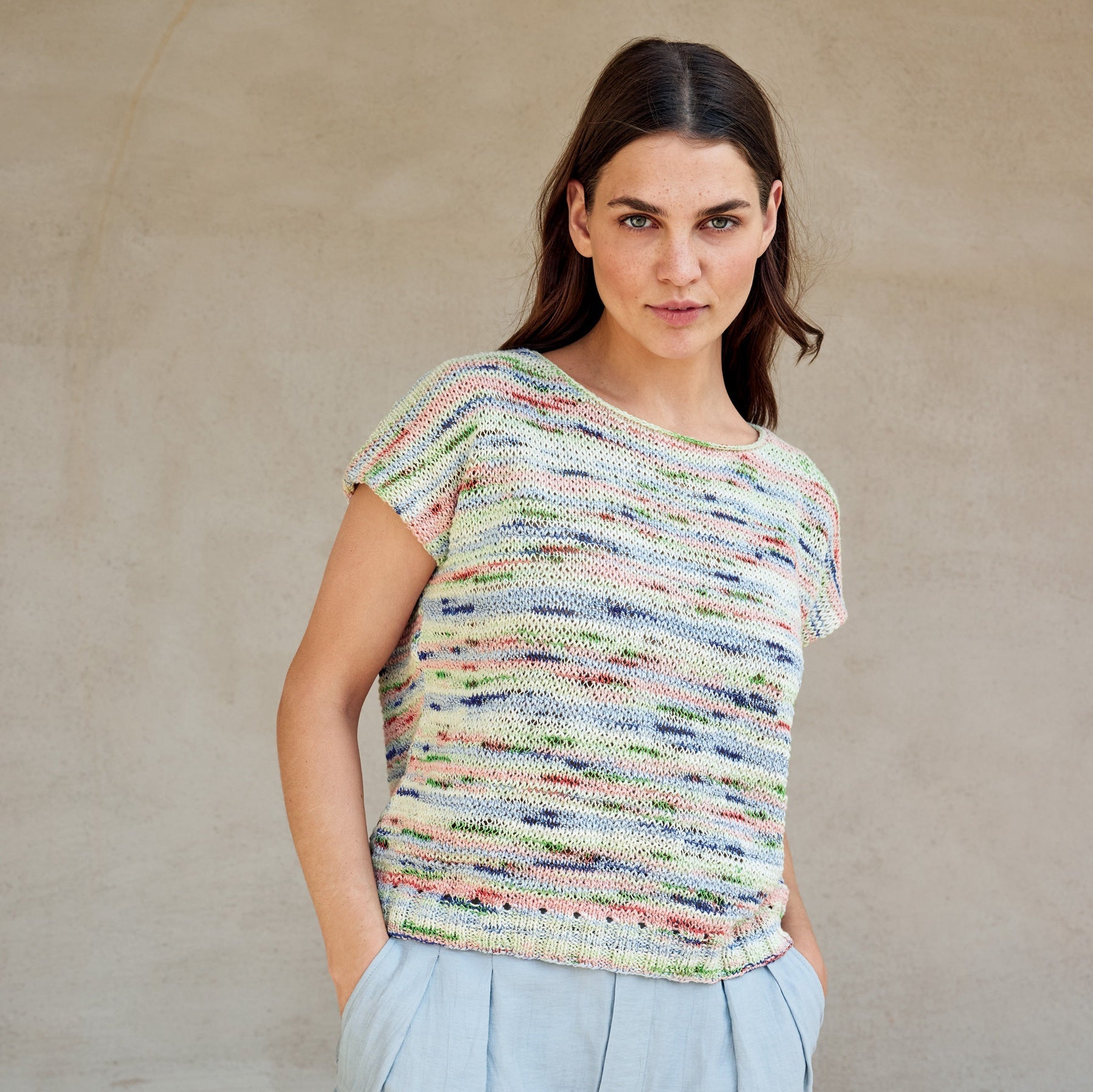 Torto - fir texturat variegat de bumbac