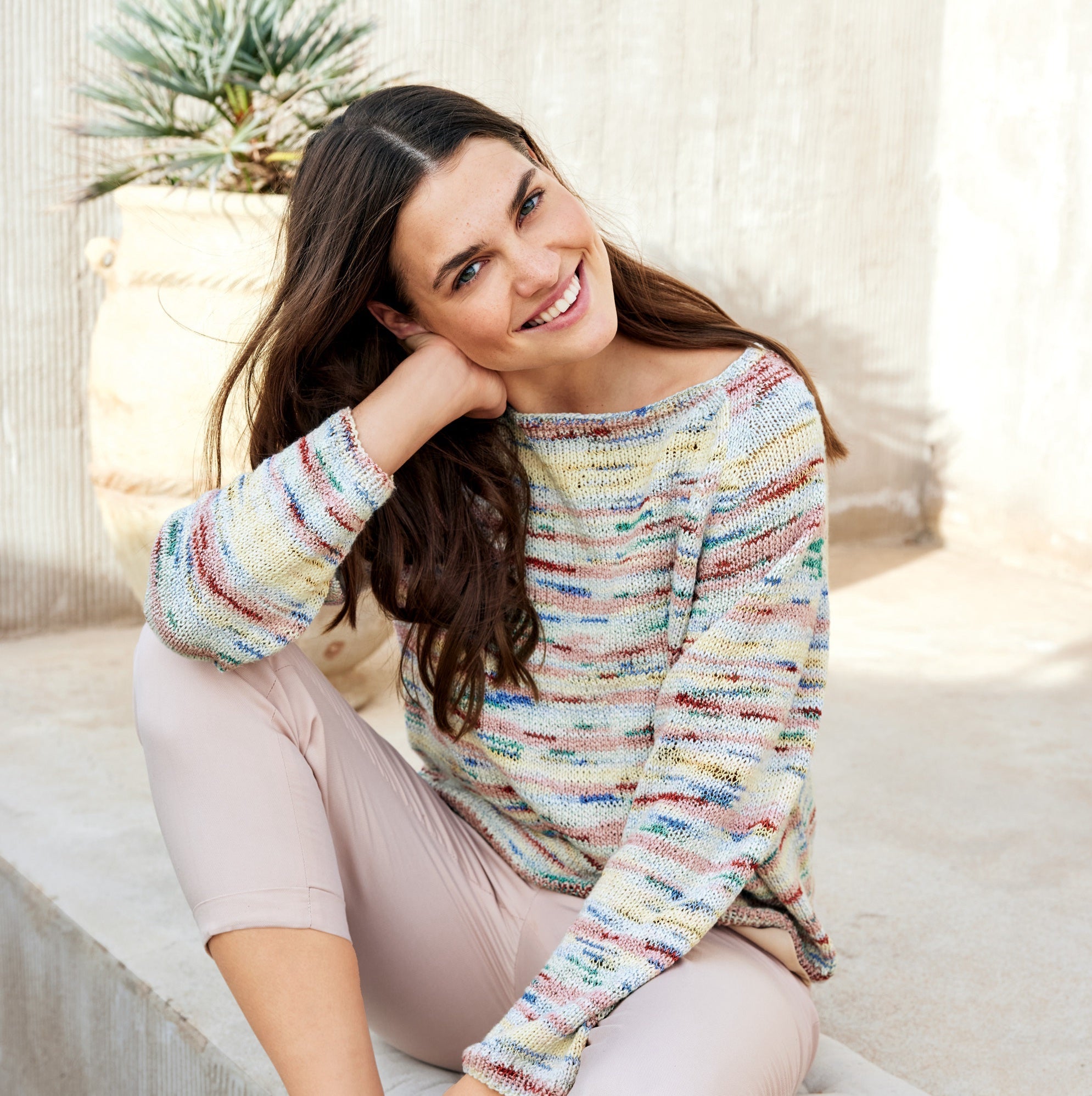 Torto - fir texturat variegat de bumbac